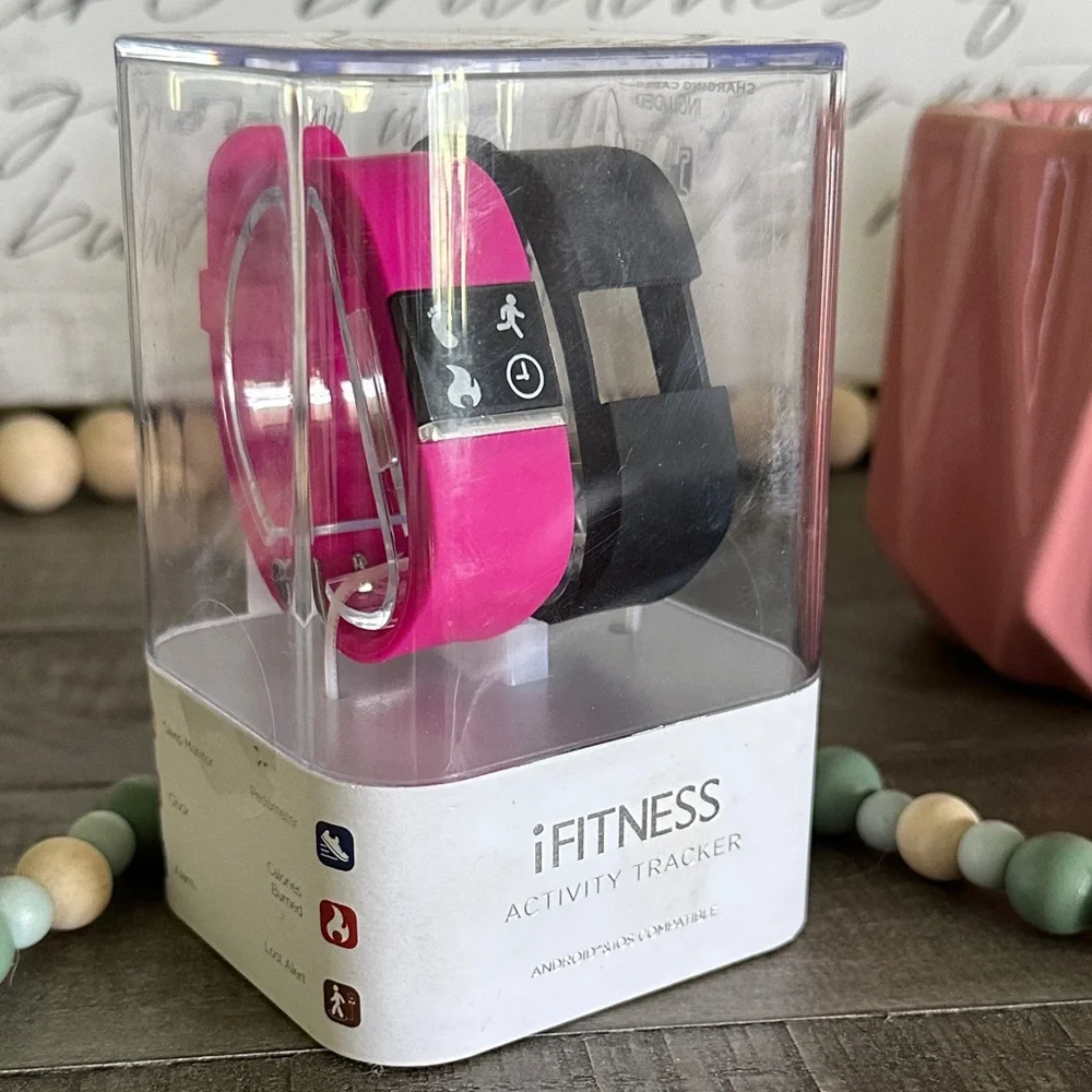 Dual Color Activity Tracker - Pink and Black